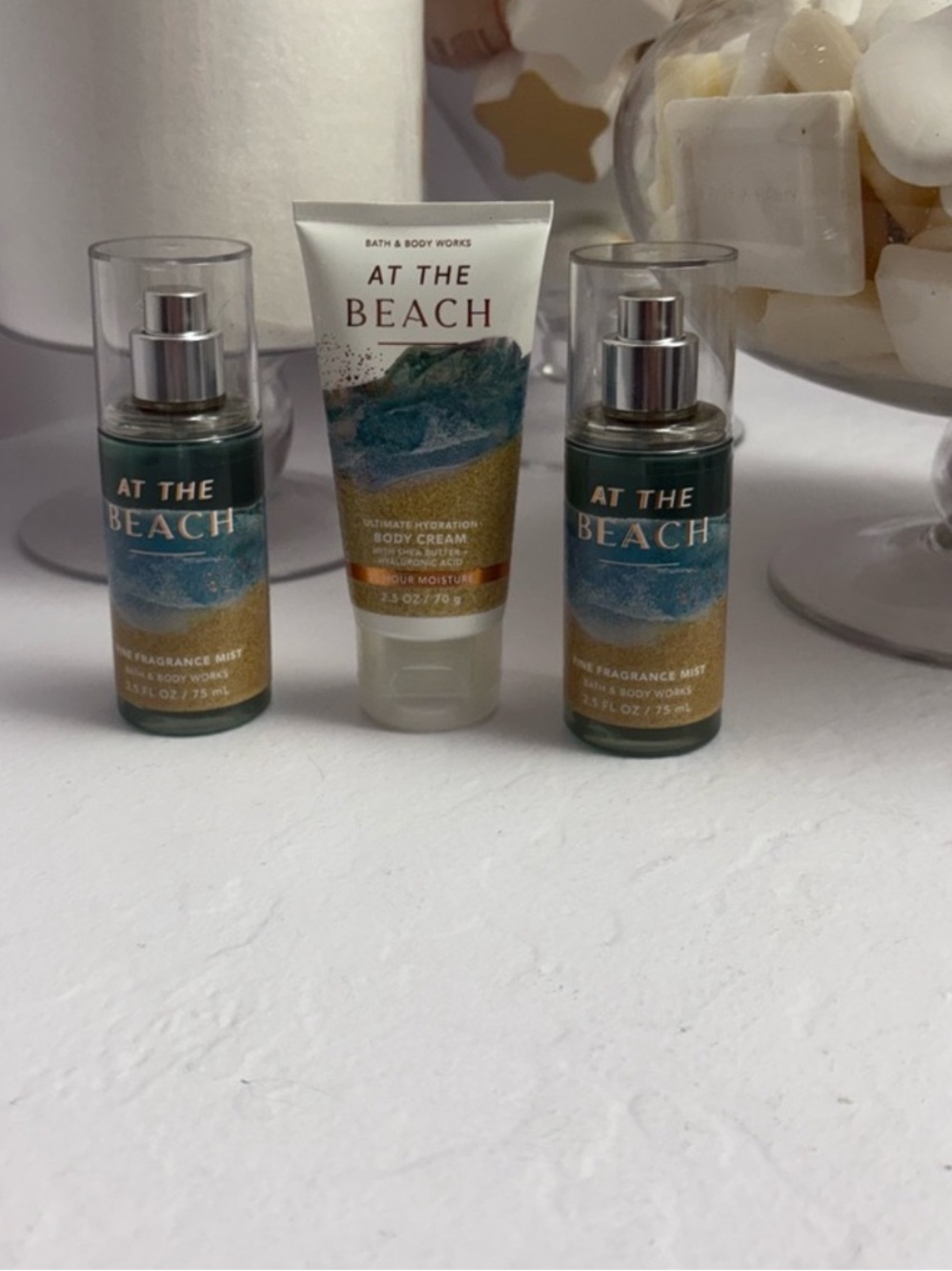 🏝️BATH AND BODY WORKS🏝️3-Piece At The Beach Travel Size Bundle/NWT